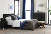 12134 Contemporary Black Nightstand - Kanagane-3