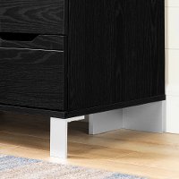 12134 Contemporary Black Nightstand - Kanagane-5