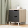 12135 Contemporary Charcoal Gray Nightstand - Kanagane