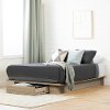 12136 Contemporary Soft Elm Queen Platform Bed - Kanagane