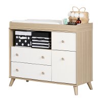 12172 Modern Soft Elm and White Changing Table - Yodi-4