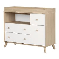 12172 Modern Soft Elm and White Changing Table - Yodi-5