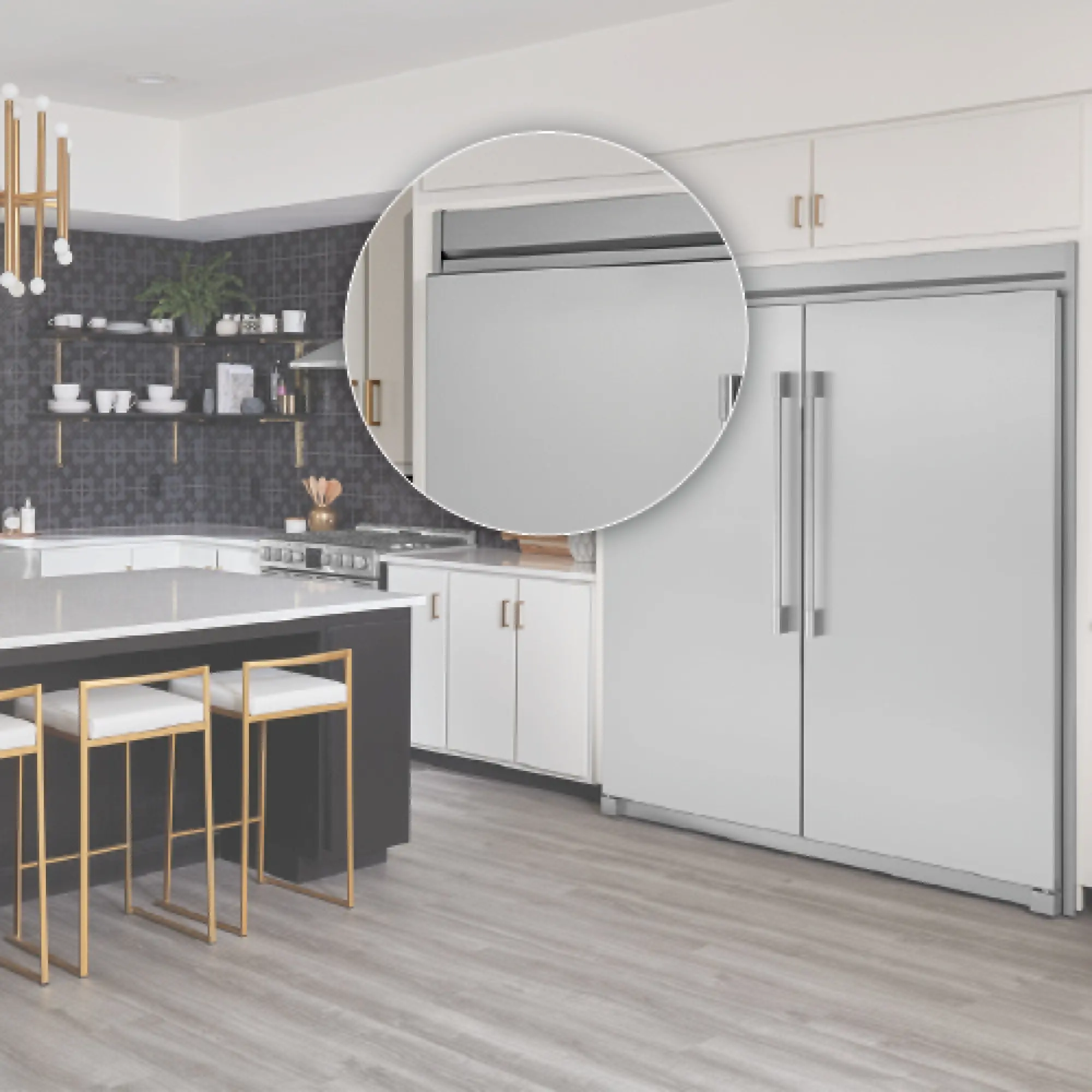 TRMKTEZ2FL79 Frigidaire Professional Trim Kit - 79 Inch, Stainless Steel-5