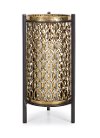 14 Inch Black and Gold Candle Holder