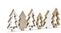White Wooden Trees Winter Decoration