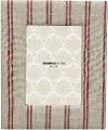 Red and White Fabric Photo Frame with French Stripe