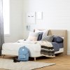12175 Modern Soft Elm and White Full Bed - Yodi