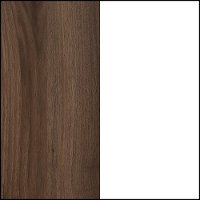12178 Modern Walnut Brown and White Nightstand - Yodi-6