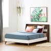 12182 Yodi Modern Walnut Brown and White Full Bed