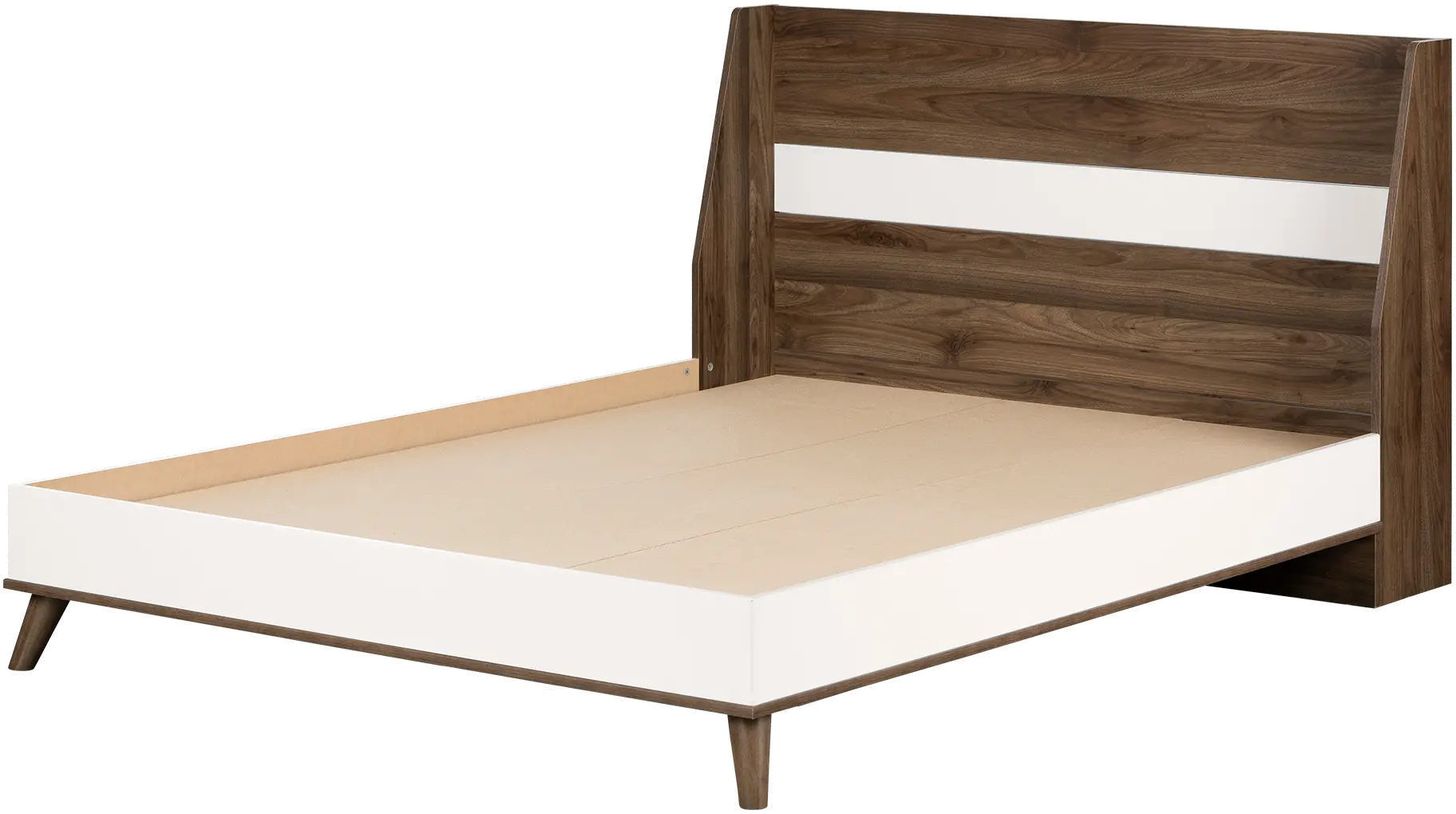 12182 Yodi Modern Walnut Brown and White Full Bed-6