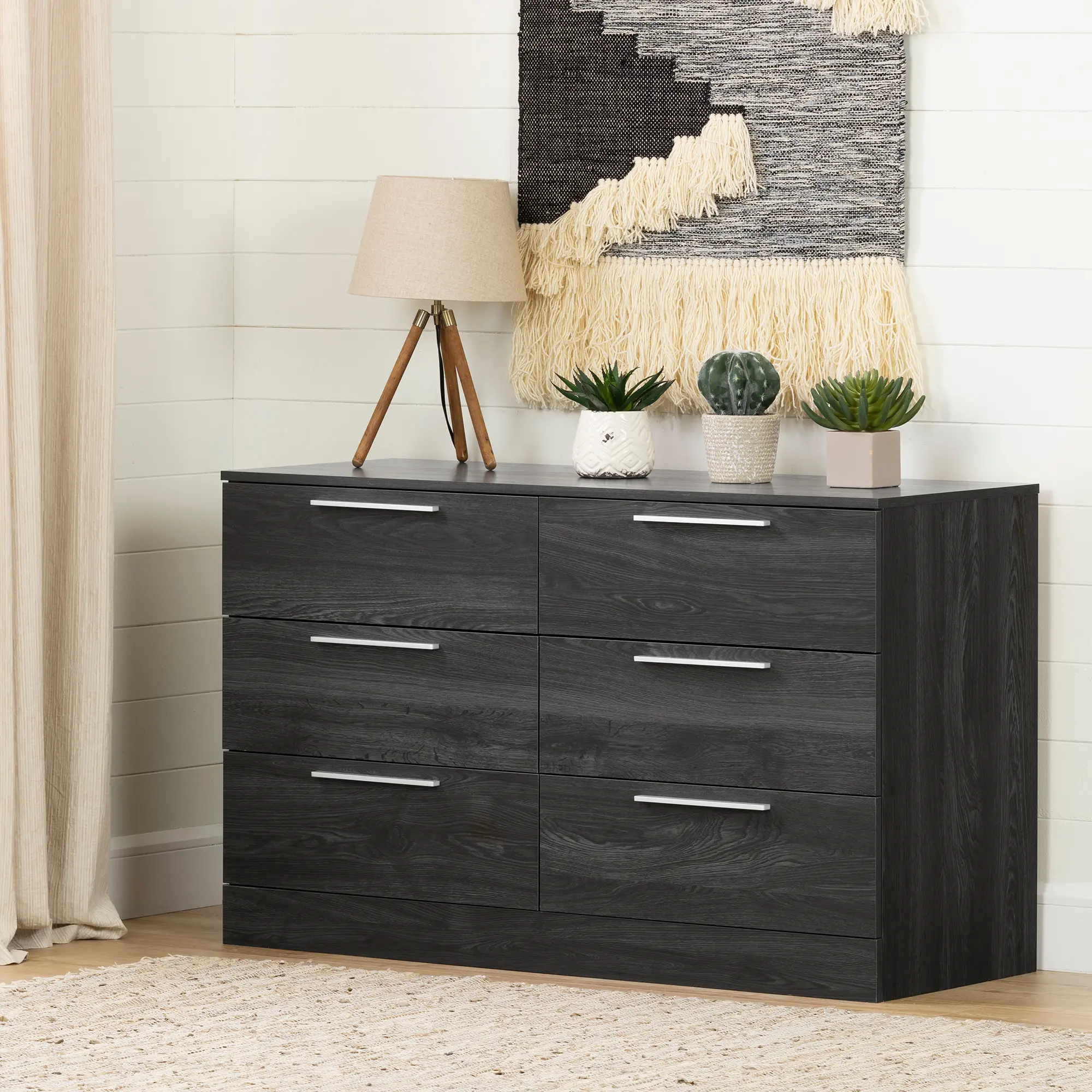 12233 Gray Oak 6-Drawer Dresser - Step One Essential-1