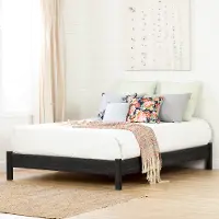 12240 Modern Gray Oak Queen Platform Bed - Step One Essential