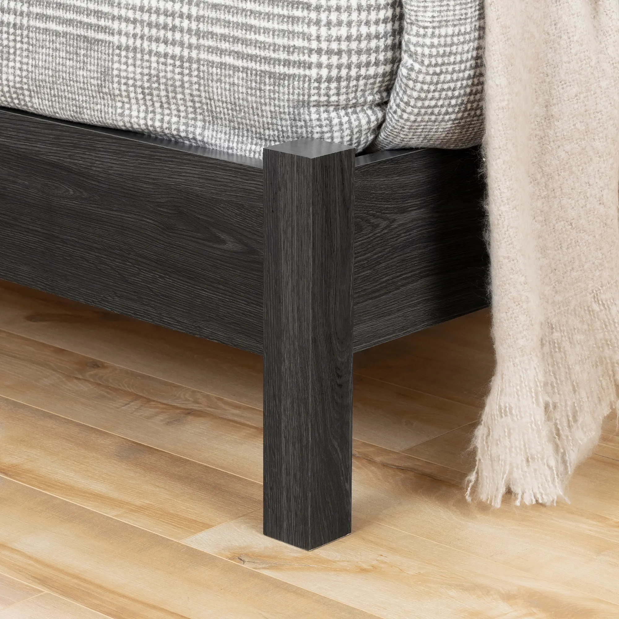 12240 Modern Gray Oak Queen Platform Bed - Step One Essential-2