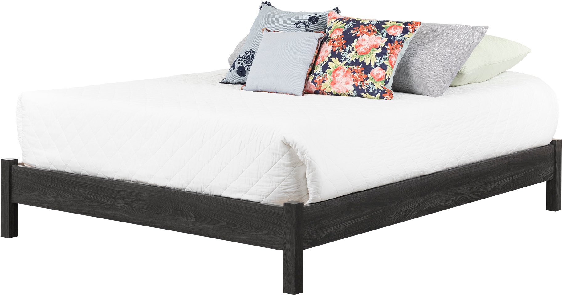 12240 Modern Gray Oak Queen Platform Bed - Step One Essential-4