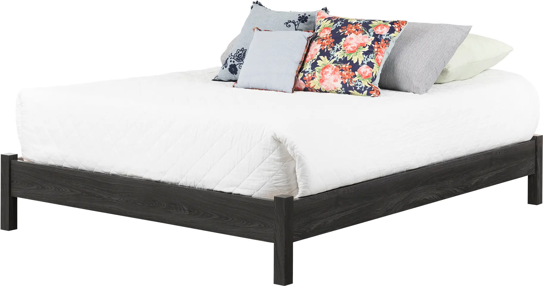 12240 Modern Gray Oak Queen Platform Bed - Step One Essential-4