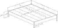 12240 Modern Gray Oak Queen Platform Bed - Step One Essential-6
