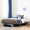 12279 Contemporary Black Queen Platform Bed - Kanagane