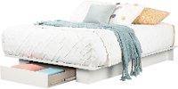 12281 Contemporary White Queen Platform Bed - Kanagane-3