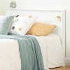 12282 Contemporary White Queen Headboard with Shelf - Kanagane