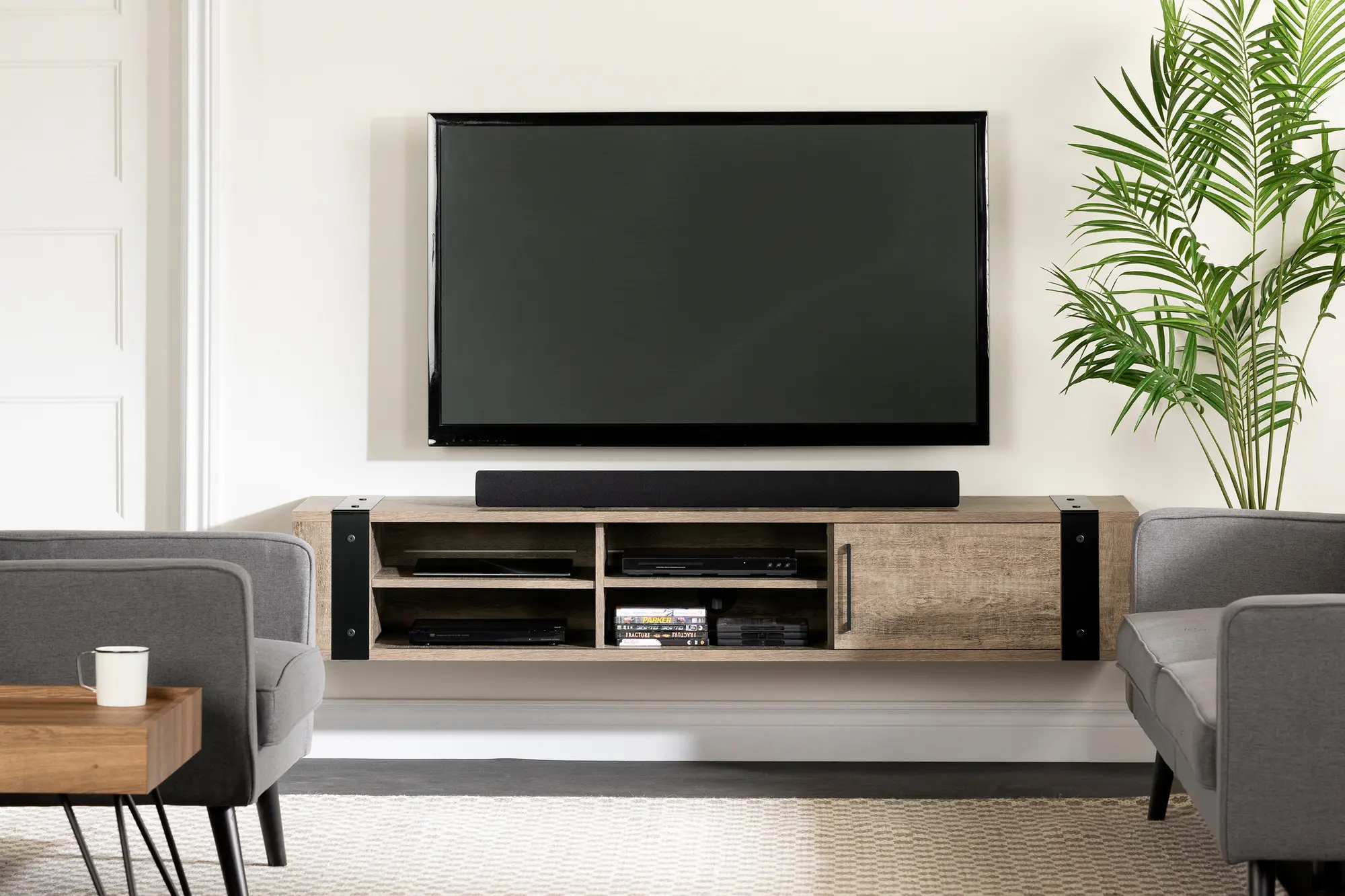 12288 Weathered Oak Wall Console - Munich-2