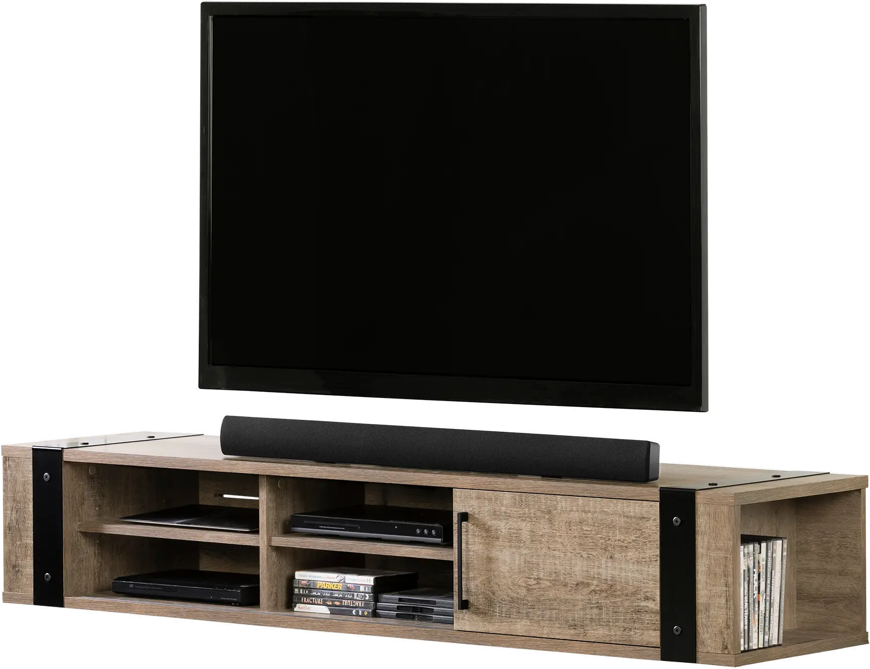 12288 Weathered Oak Wall Console - Munich-4