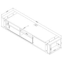 12288 Weathered Oak Wall Console - Munich-8