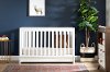 12309 Clearance Modern White Crib with Drawer and Toddler Rail - Yodi