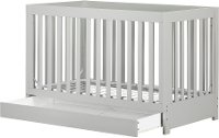 12310 Modern Light Gray Crib with Drawer and Toddler Rail - Yodi-7