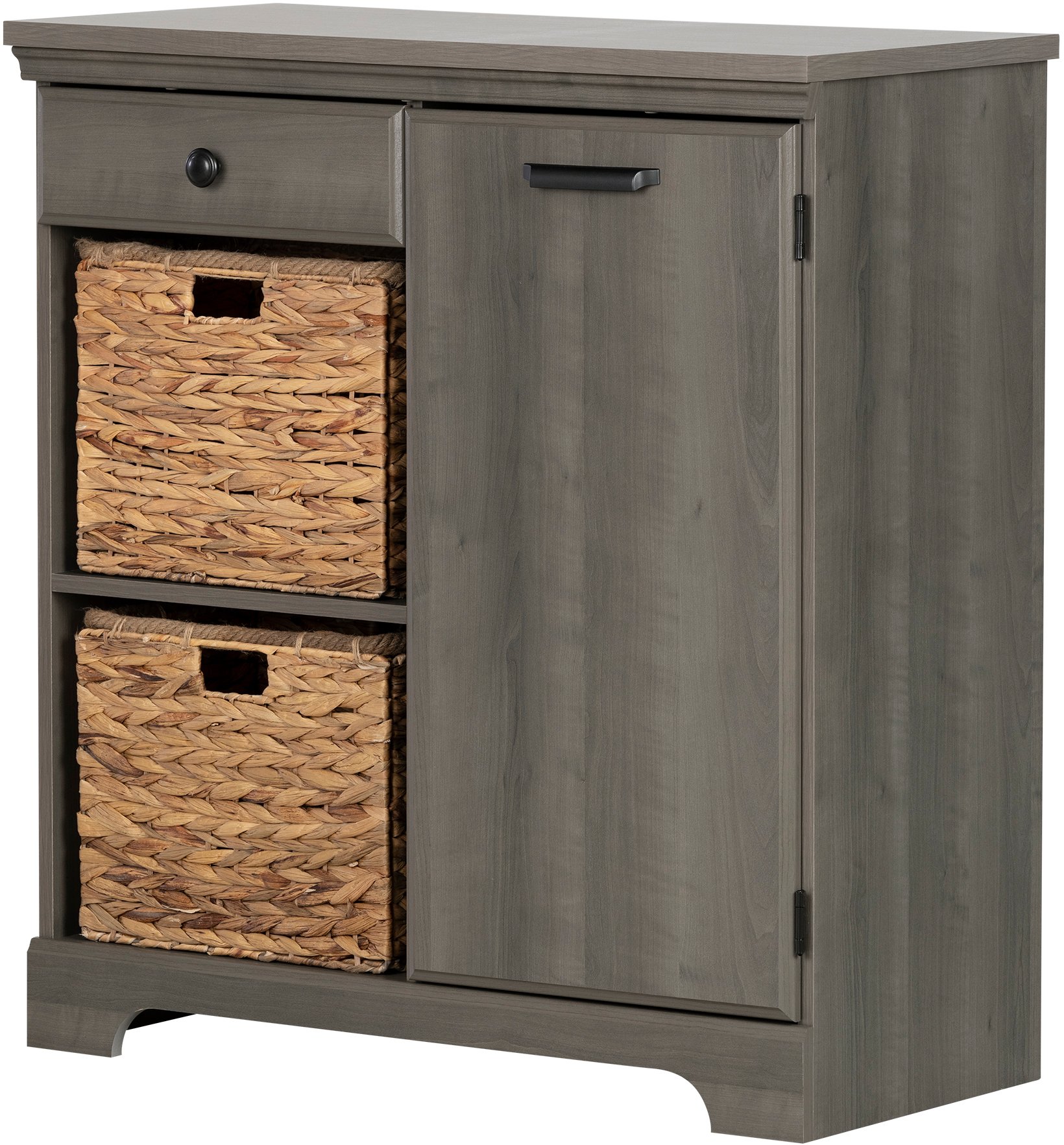 12312 Gray Maple 1 Door Storage Cabinet - Versa-2