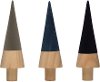 Assorted Blue, Dark Purple or Taupe Flocked Wooden Tree