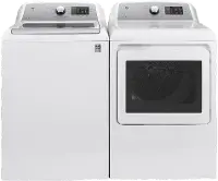 KIT GE Electric Top Load Washer and Dryer - White 720