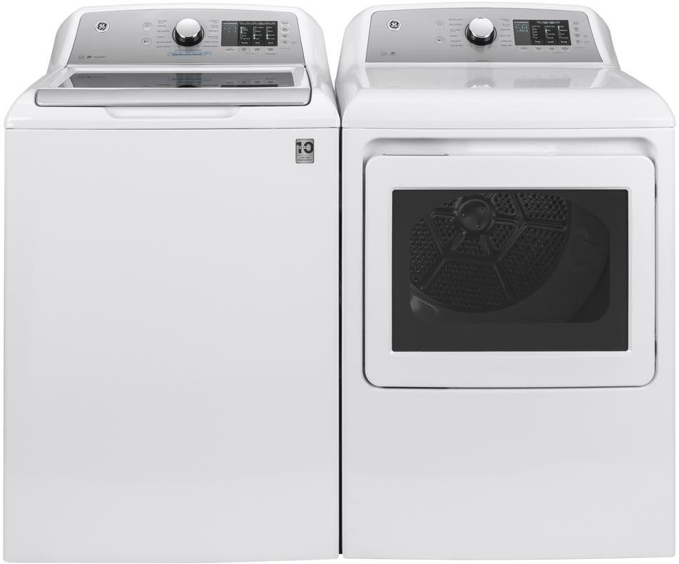 KIT GE Top Load Washer and Gas Dryer - White 720-1