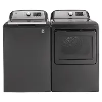 KIT GE Diamond Gray Laundry Pair - 725 Electric