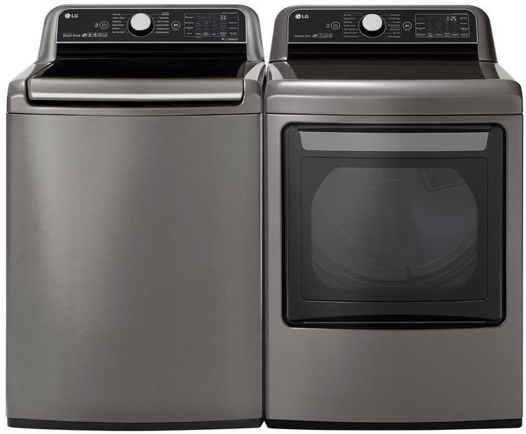 KIT LG 7800 Laundry Pair - Graphite Steel Gas-1