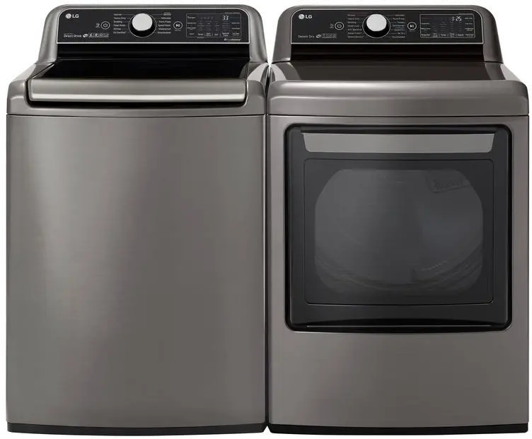 KIT LG 7800 Laundry Pair - Graphite Steel Gas-1