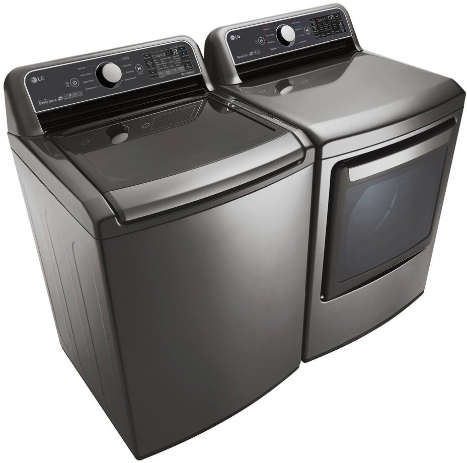 KIT LG 7800 Laundry Pair - Graphite Steel Gas-2
