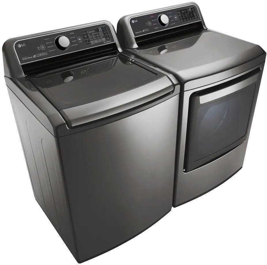 KIT LG 7800 Laundry Pair - Graphite Steel Gas-2