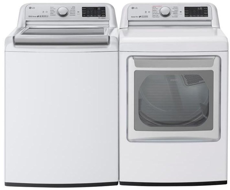 Lg Top Load Washer And Dryer 7800 White Rc Willey Furniture Store