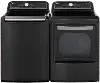 KIT LG Top Load Washer and Electric Dryer - Black Steel, 7900B
