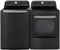 .LG-7900-BST-ELE--PR LG Top Load Washer and Electric Dryer - Black Steel, 7900B