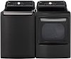KIT LG Top Load Washer and Electric Dryer - Black Steel