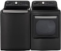 KIT LG Top Load Washer and Electric Dryer - Black Steel
