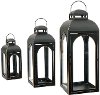 11 Inch Black Metal Lantern
