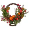 23 Inch Faux Pomander Table Piece Greenery Arrangement