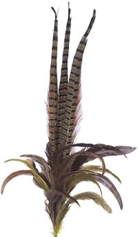 35 Inch Mixed Feather Spray for Arrangement