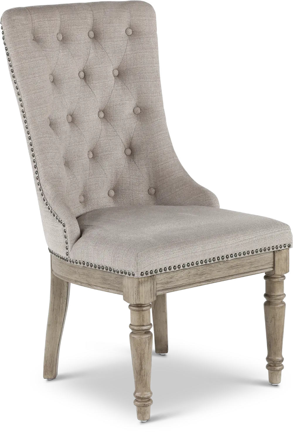 Madison Ridge Gray Tufted Upholstered Dining Chair-1