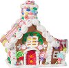 8 Inch Multi Color Candy Lighted Faux Gingerbread House