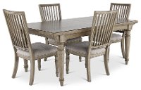 Traditional Gray 5 Piece Dining Room Set - Madison Ridge