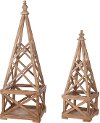 28 Inch Brown Fir Wood Trellis
