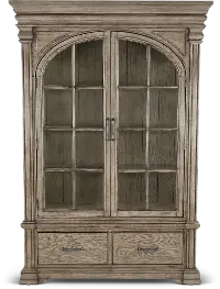 Madison Ridge Gray China Cabinet